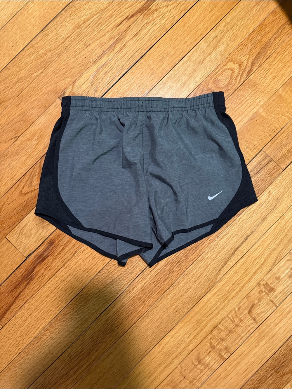 Nike Gray and Black Girls' Athletic Shorts